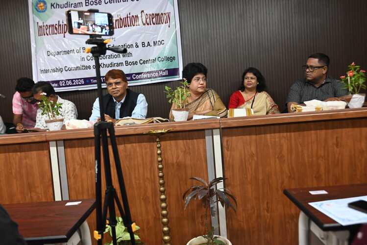Internship Certificate Distribution Ceremony on 02/06/2026.